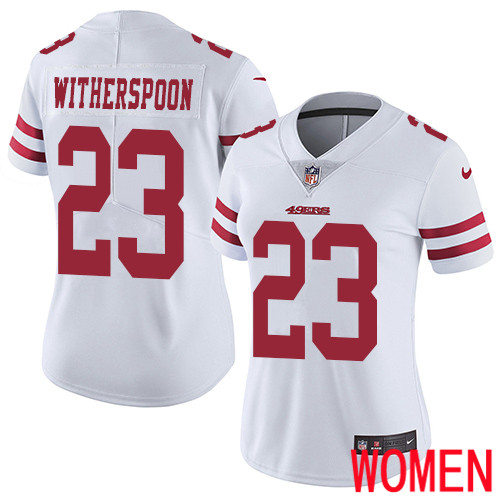 San Francisco 49ers Limited White Women Ahkello Witherspoon Road NFL Jersey #23 San Francisco 49ers->san francisco 49ers->NFL Jersey